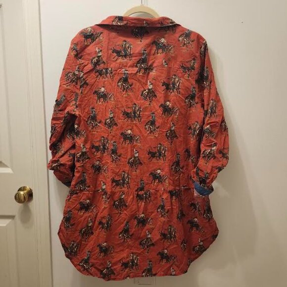 TASHA POLIZZI WOMENS FOUR CORNERS TUNIC Includes adorable pearl snaps. - Picture 4 of 4